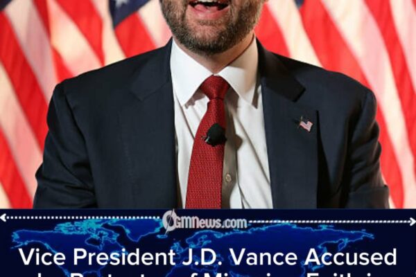 Vice President JD Vance Accused by Protester of Misusing Faith in War Debate