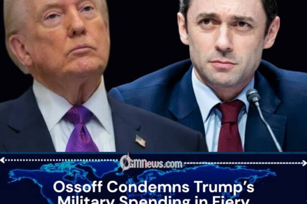 Jon Ossoff Criticizes Trump’s Military Spending Decisions