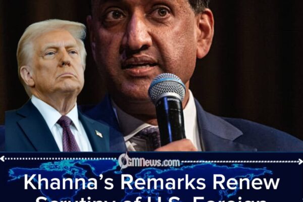 Ro Khanna Draws Sharp Contrast Between Trump and Obama on Global Strategy