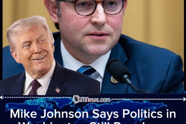 Mike Johnson Slams Democrats, Says “Trump Lives Rent-Free in Their Political Strategy