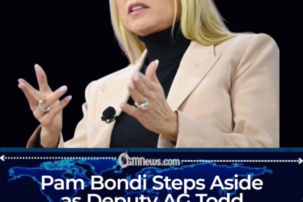 Pam Bondi Temporarily Replaced as Todd Blanche Assumes DOJ Duties