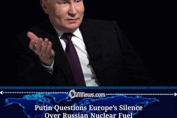 Putin Asks Why Europe Is Quiet on Russian Nuclear Sales