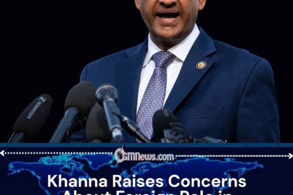 Ro Khanna Questions Outside Influence on U.S. Security Policy