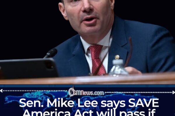 Sen. Mike Lee confident SAVE America Act has votes needed if debate resumes