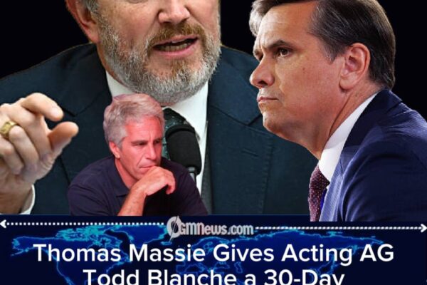 Thomas Massie Warns Acting AG Todd Blanche of Possible Legal Consequences Over Epstein Files