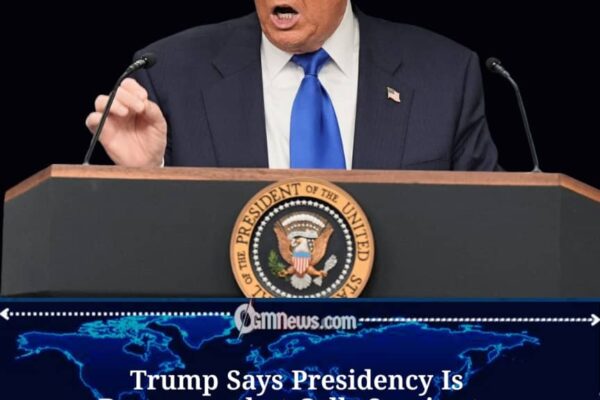 Trump Says the Presidency Comes With Serious Risks