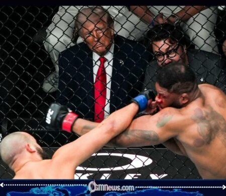 Trump Attends UFC in Miami as Iran Peace Talks Collapse, Drawing Political Backlash