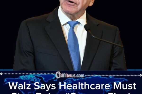 Governor Tim Walz Sparks Debate With Strong Call for Healthcare Overhaul if Democrats Regain Power