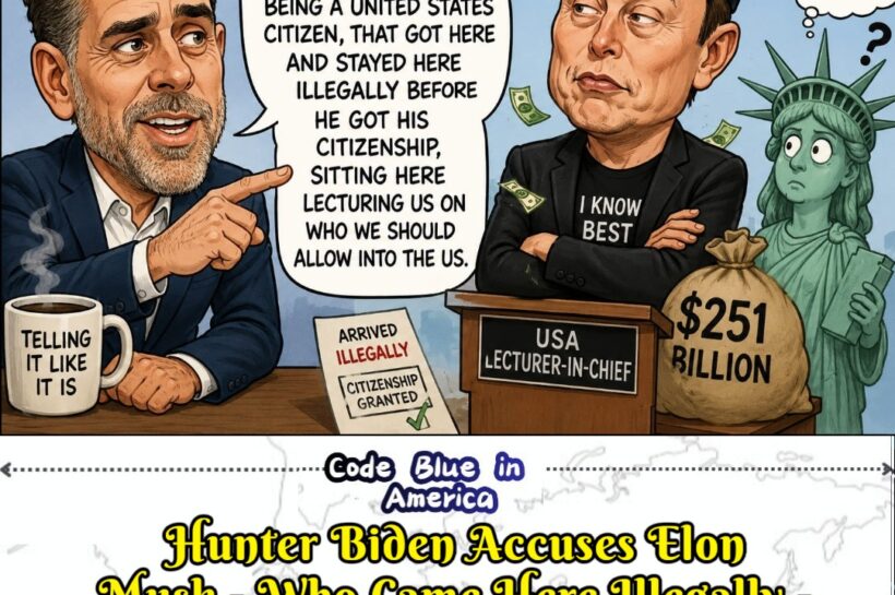 Hunter Biden Explodes at Elon Musk Over Immigration as Billionaire Border Debate Turns Into America’s Latest Political Circus