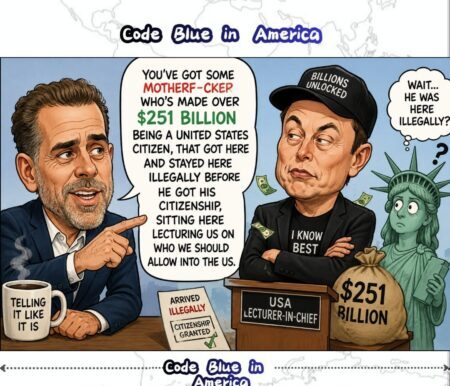 Hunter Biden Explodes at Elon Musk Over Immigration as Billionaire Border Debate Turns Into America’s Latest Political Circus