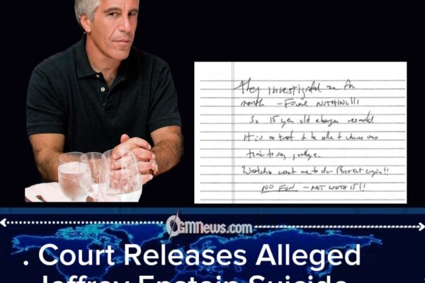 Judge Releases Jeffrey Epstein’s Alleged Suicide Note From 2019 Jail Cell