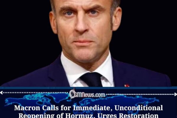 Macron Pushes Global Powers to Restore Shipping Access Without Conditions