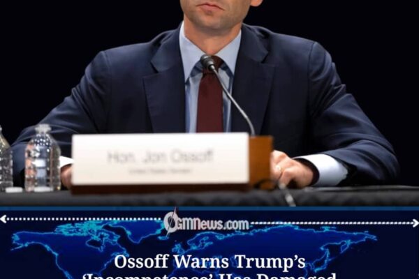 Ossoff Says Trump’s Actions Have Hurt U.S. Global Influence