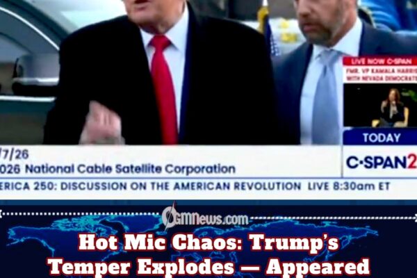 Hot Mic Outburst — Trump’s Temper Explodes — Appeared To Have Called Rachel Scott A “B-Word”
