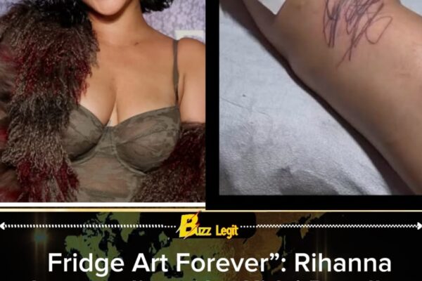 Rihanna Debuts Massive Scribble Tattoo Designed by Her 3 Kids