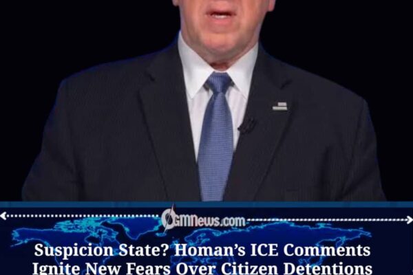Tom Homan Defends ICE Detentions Based on Suspicion