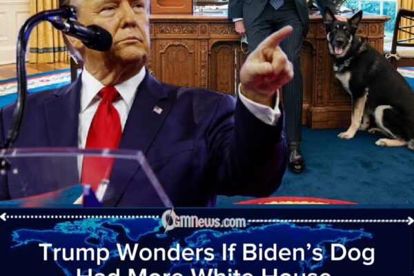 Trump Questions Biden’s Dog Behaviour in Heated Remarks