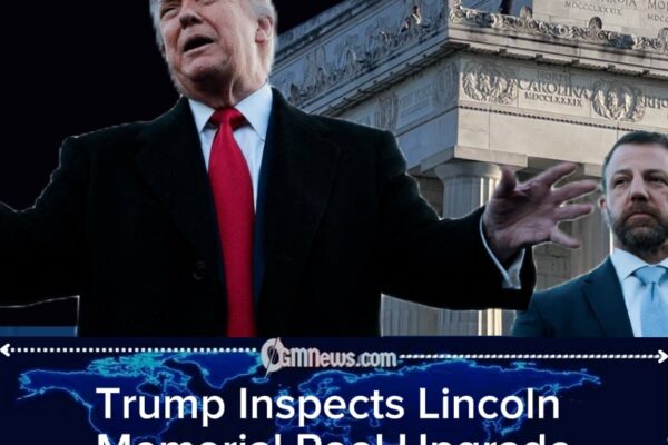 Trump Tours Lincoln Memorial Reflecting Pool Renovation, Promises Historic Transformation