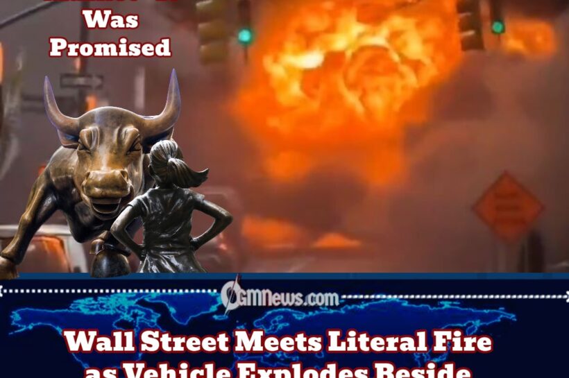 Wall Street Fireball Sparks Panic Near Charging Bull as Viral Videos Flood Social Media