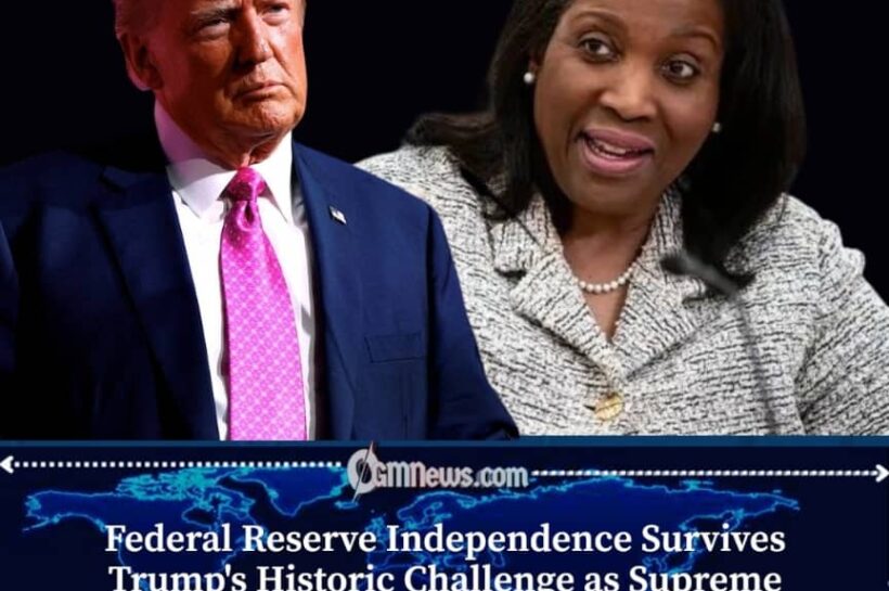 Federal Reserve Wins Key Court Battle as Supreme Court Blocks Trump's Bid to Remove Lisa Cook