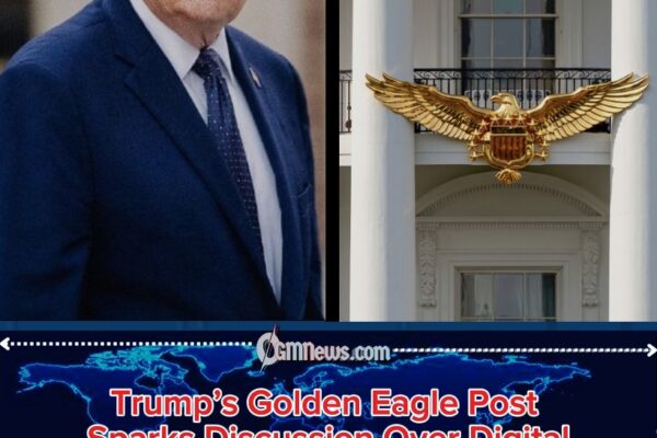 GOLDEN EAGLE OVERSHADOWS TRUMAN BALCONY AS TRUMP’S AI IMAGE SPARKS WHITE HOUSE DIGITAL FIRESTORM”