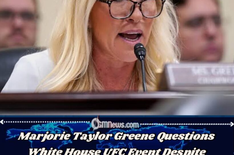 Greene Says UFC Fights Do Not Belong on White House Lawn