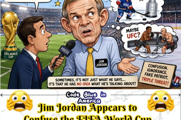 Clueless Congressman Jim Jordan Mistakes the FIFA World Cup for a Hockey Championship