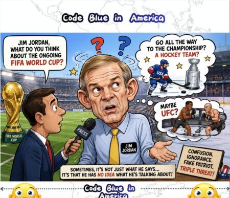 Clueless Congressman Jim Jordan Mistakes the FIFA World Cup for a Hockey Championship