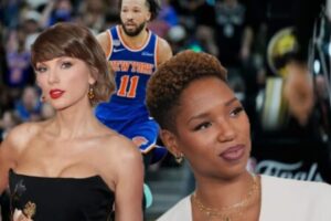 Courtside Frenzy: Taylor Swift Knicks Appearance Sparks Cultural Crossfire as Jalen Brunson Defends Monica McNutt