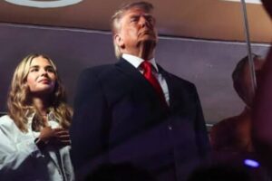 Trump Salutes, Crowd Reviews Performance with Instant Boos