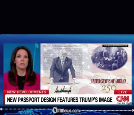 Trump Unveils America250 Passport Rendering Featuring His Image