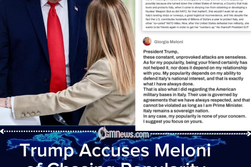 TRUMP-MELONI FEUD ERUPTS: THE SELFIE DISPUTE EXPOSING A DEEPER CRACK IN THE WESTERN ALLIANCE