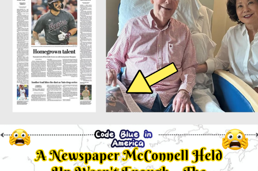 A Newspaper Sen. Mitch McConnell Held Up Wasn't Enough—The Internet Put Him on Trial Anyway