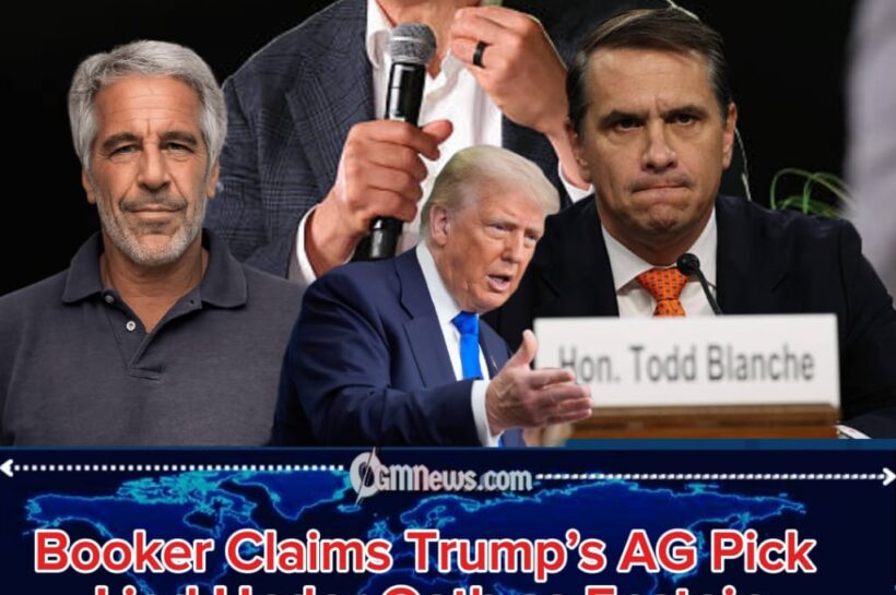 Senator Cory Booker Drops Bombshell Claim That Todd Blanche Lied Under Oath