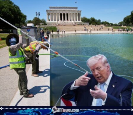 Reflecting Pool Drained Again Following Independence Day Celebration