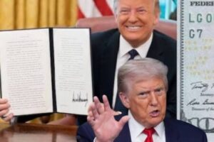 Trump Turns $100 Bill Fantasy Into Viral Political Firestorm With Signature-Stamped Currency Image