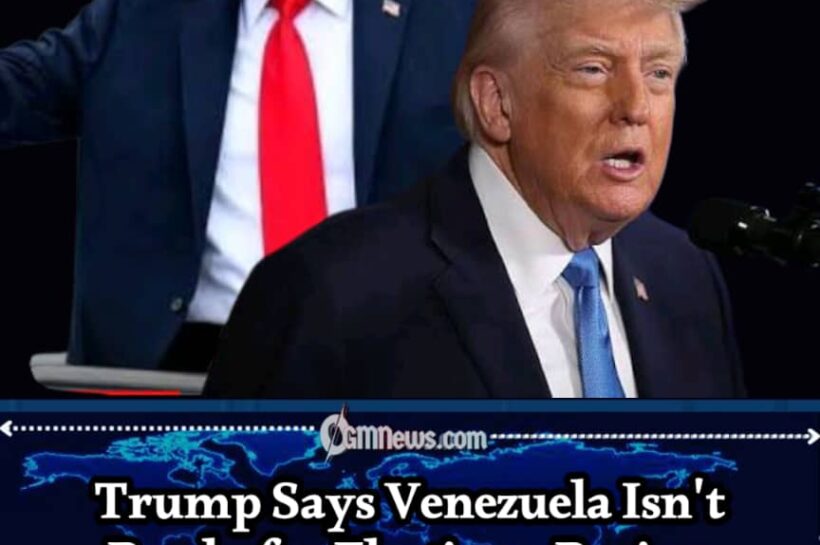 VENEZUELA ELECTIONS: TRUMP SAYS THE COUNTRY IS "NOT READY" FOR A VOTE WHILE PRAISING ITS OIL OUTPUT