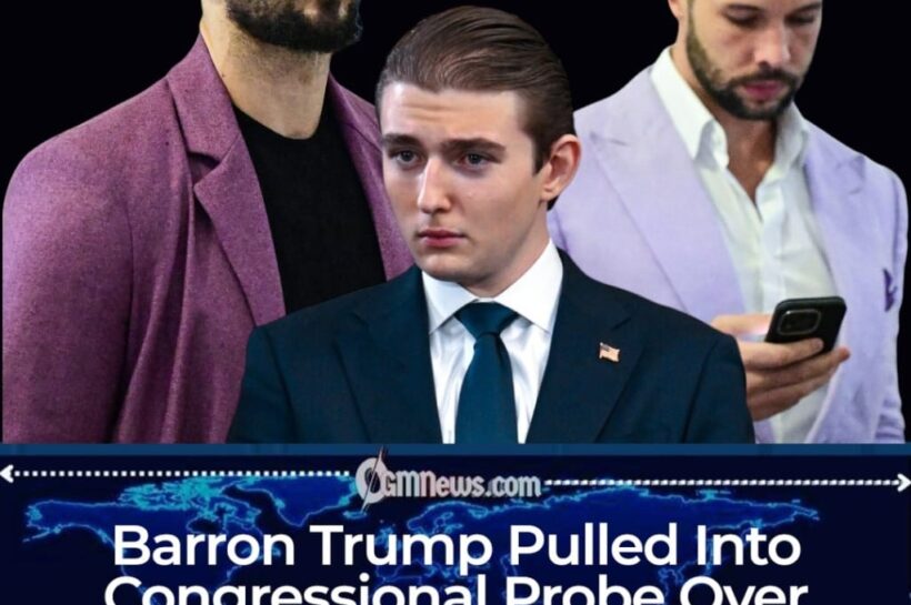 Barron Trump Pulled Into Proposed Tate Investigation as Congress Asks Whether the Trump Connection Goes Deeper