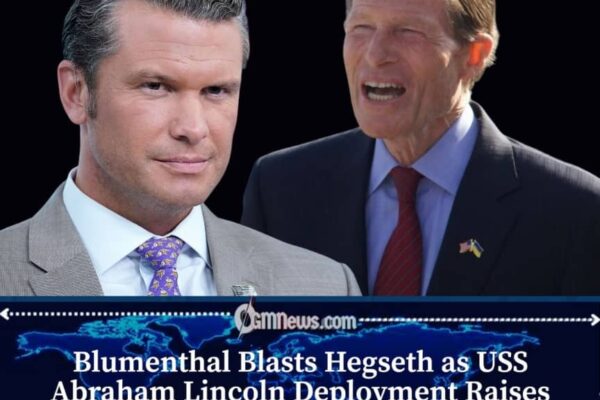Blumenthal Criticizes Hegseth Over Reports of Sailors Going Overboard