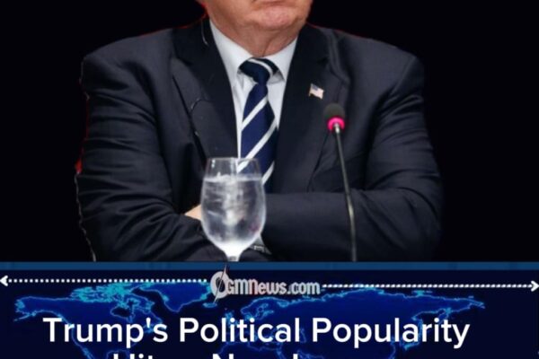 Donald Trump's Net Approval Plunges to -21 as America's Political Mood Turns Increasingly Sour