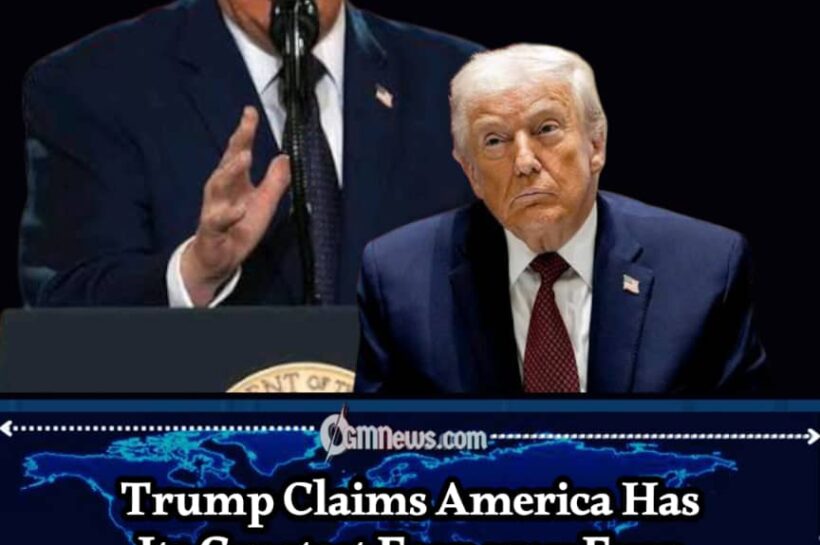 ECONOMY: TRUMP DECLARES AMERICA HAS ITS 'GREATEST ECONOMY EVER' WHILE DISMISSING NEGATIVE POLLS AS 'FAKE'