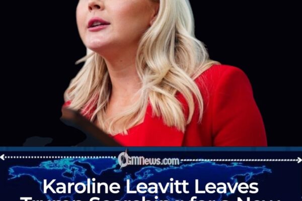Karoline Leavitt Walks Away From White House Podium, Leaving Trump Without a Replacement as Midterms Loom