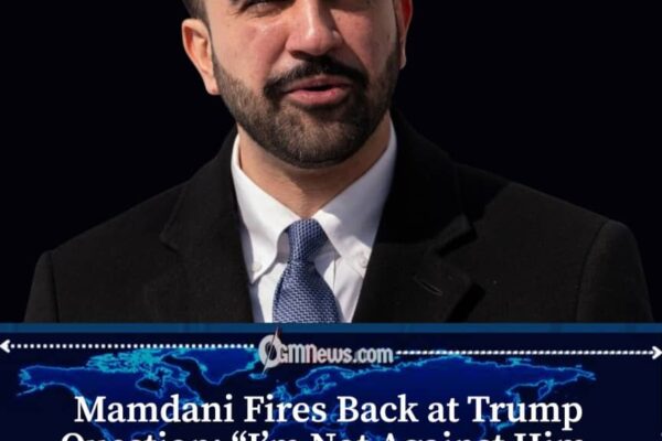 Mayor Zohran Mamdani Says He Is Not Against Trump, but Opposes U.S. War Spending