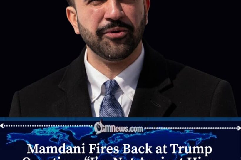 Mayor Zohran Mamdani Says He Is Not Against Trump, but Opposes U.S. War Spending
