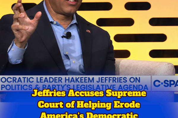 Hakeem Jeffries Takes Aim at Supreme Court, Calls for Citizens United Repeal as Democracy Debate Heats Up