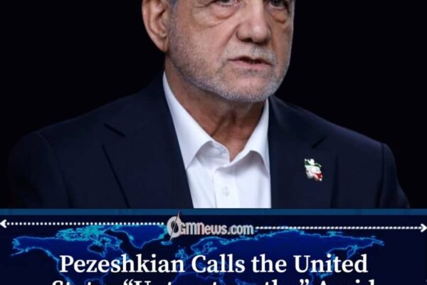 Pezeshkian Calls the U.S. Untrustworthy While Still Seeking a Deal