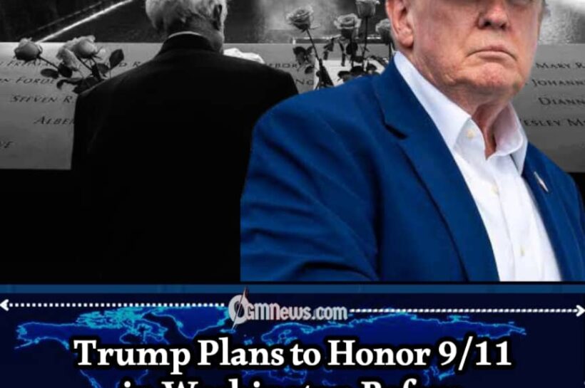TRUMP'S 9/11 OBSERVANCE FOLLOWED BY A RAPID DEPARTURE TO HIS IRELAND GOLF RESORT