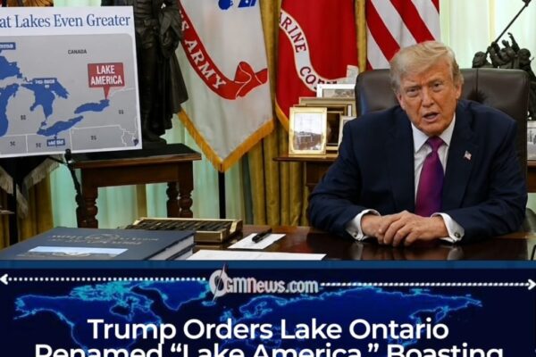 Trump Renames Lake Ontario “Lake America” as Canada Trade War Turns Geography Into a Political Weapon