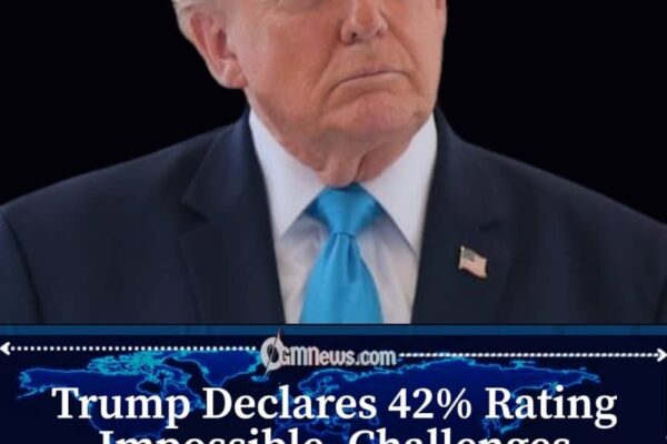 Trump Refuses to Accept 42% Economic Approval Figure