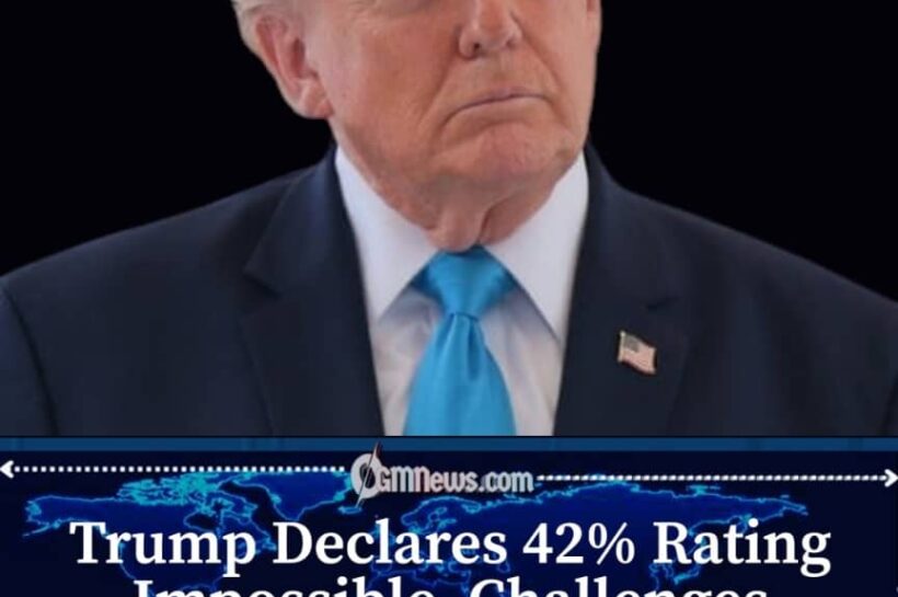 Trump Refuses to Accept 42% Economic Approval Figure